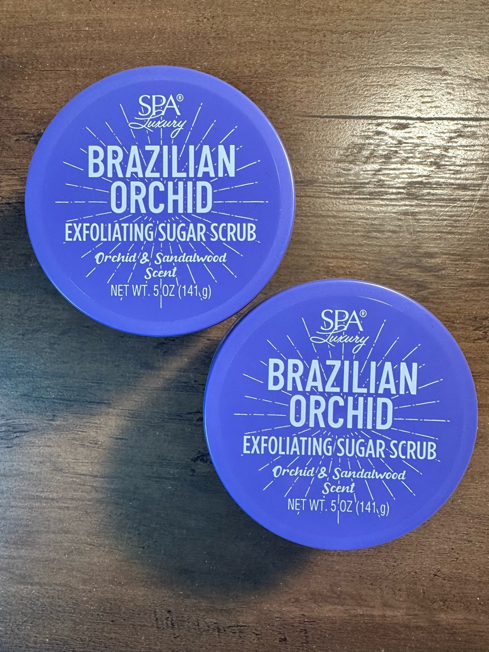 SPA Luxury Brazilian Orchid Body Butter 2pk, Orchid & Sandalwood Scent 6 Oz NEW
